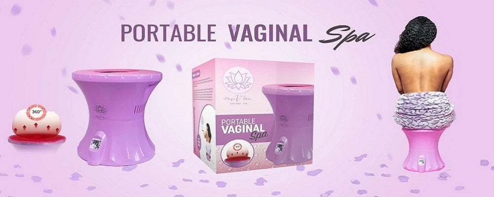 Woman receiving vaginal steaming treatment for vaginal tightening benefits