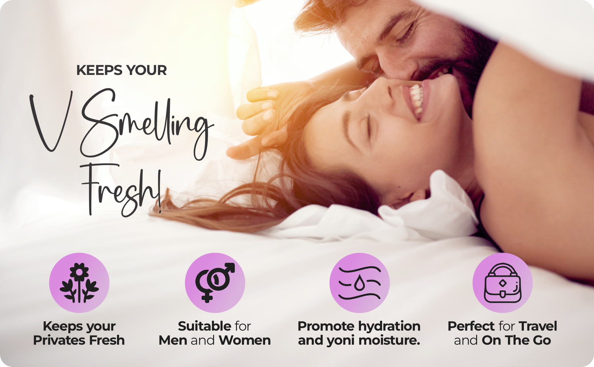 Magic V hydrating yoni oil spray with strawberry scent for feminine care and freshness