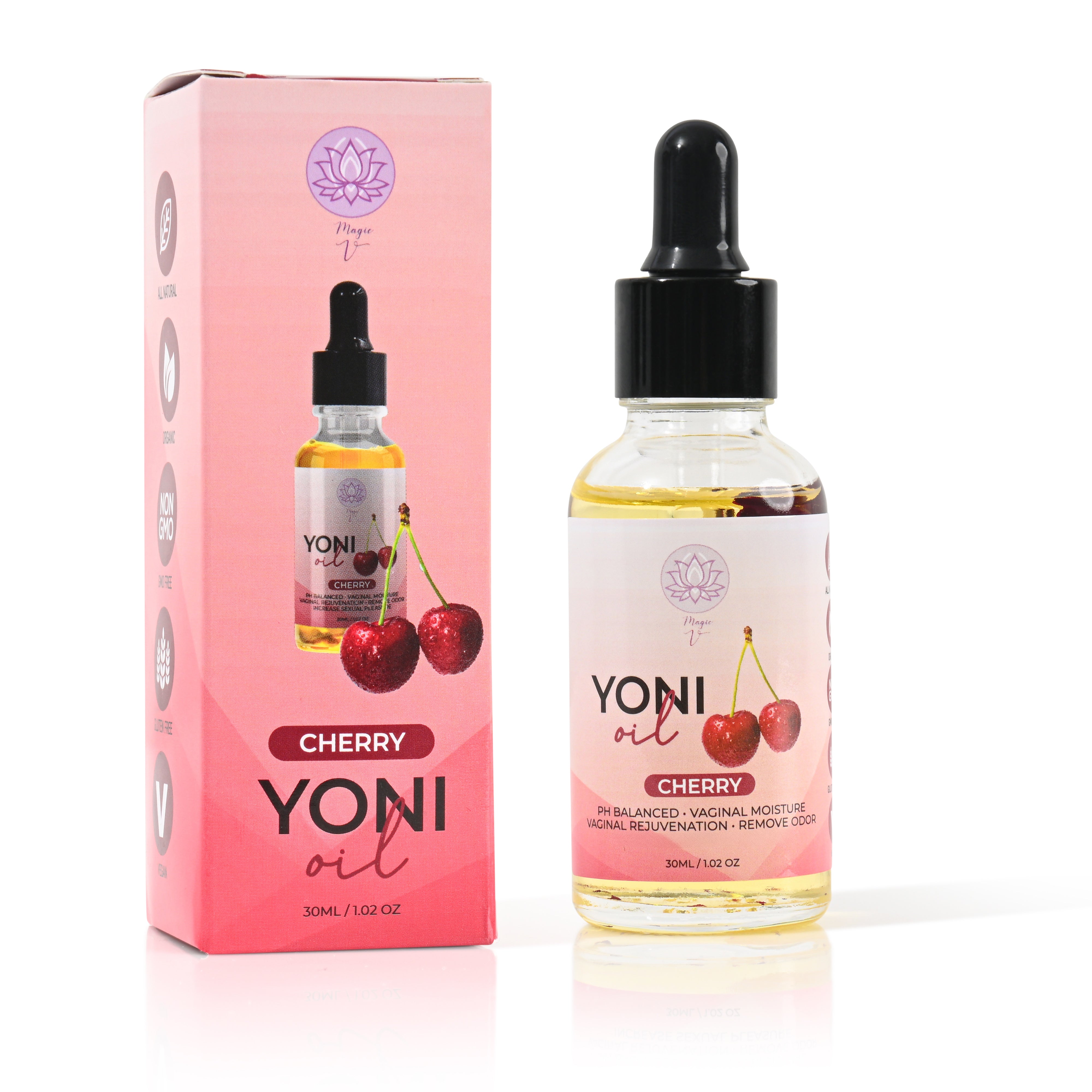 Yoni Oil for Feminine Care | Hydrating Intimate Wellness Oil Cherry