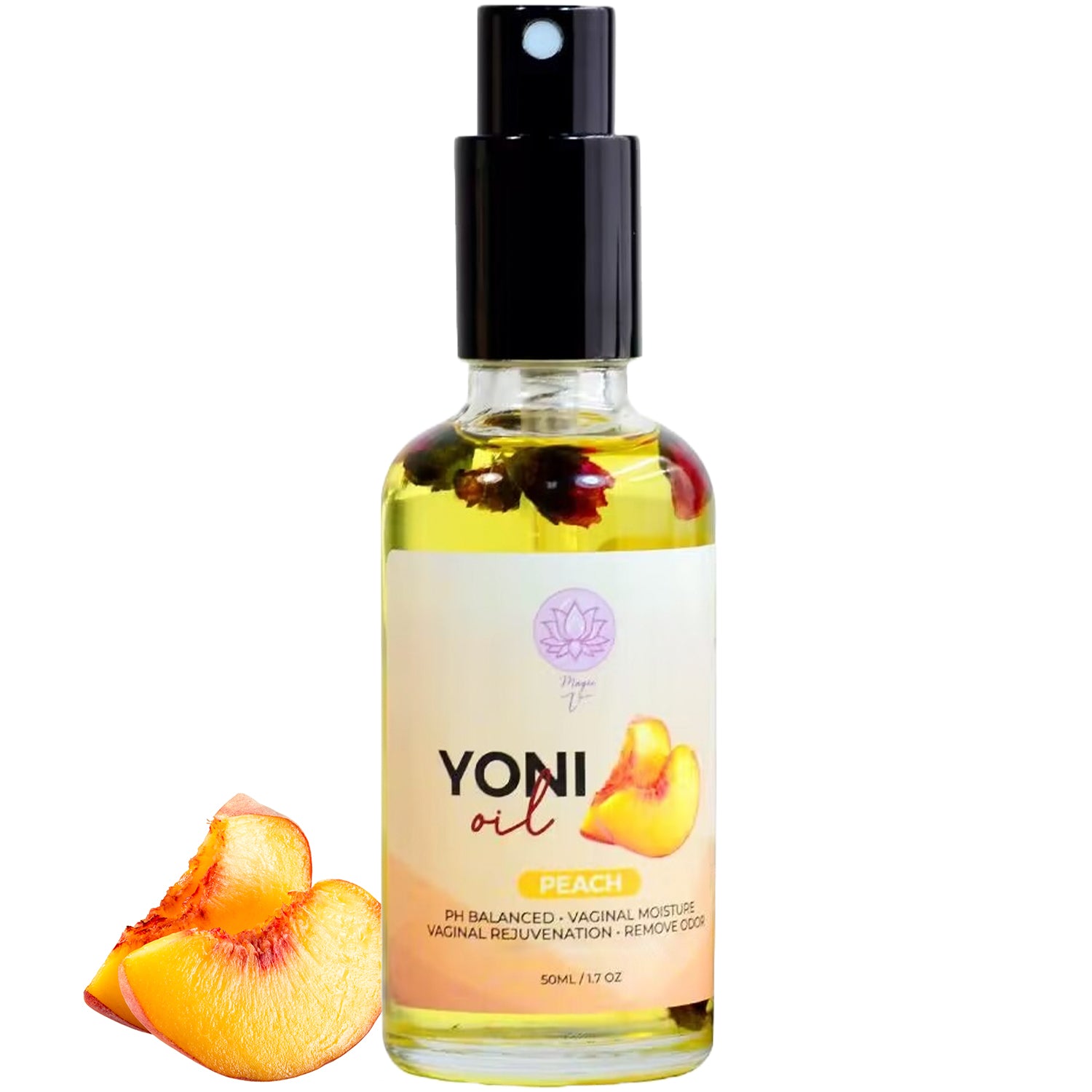 Yoni Oil Spray Peach Scent - Hydrating Feminine Care for Confidence