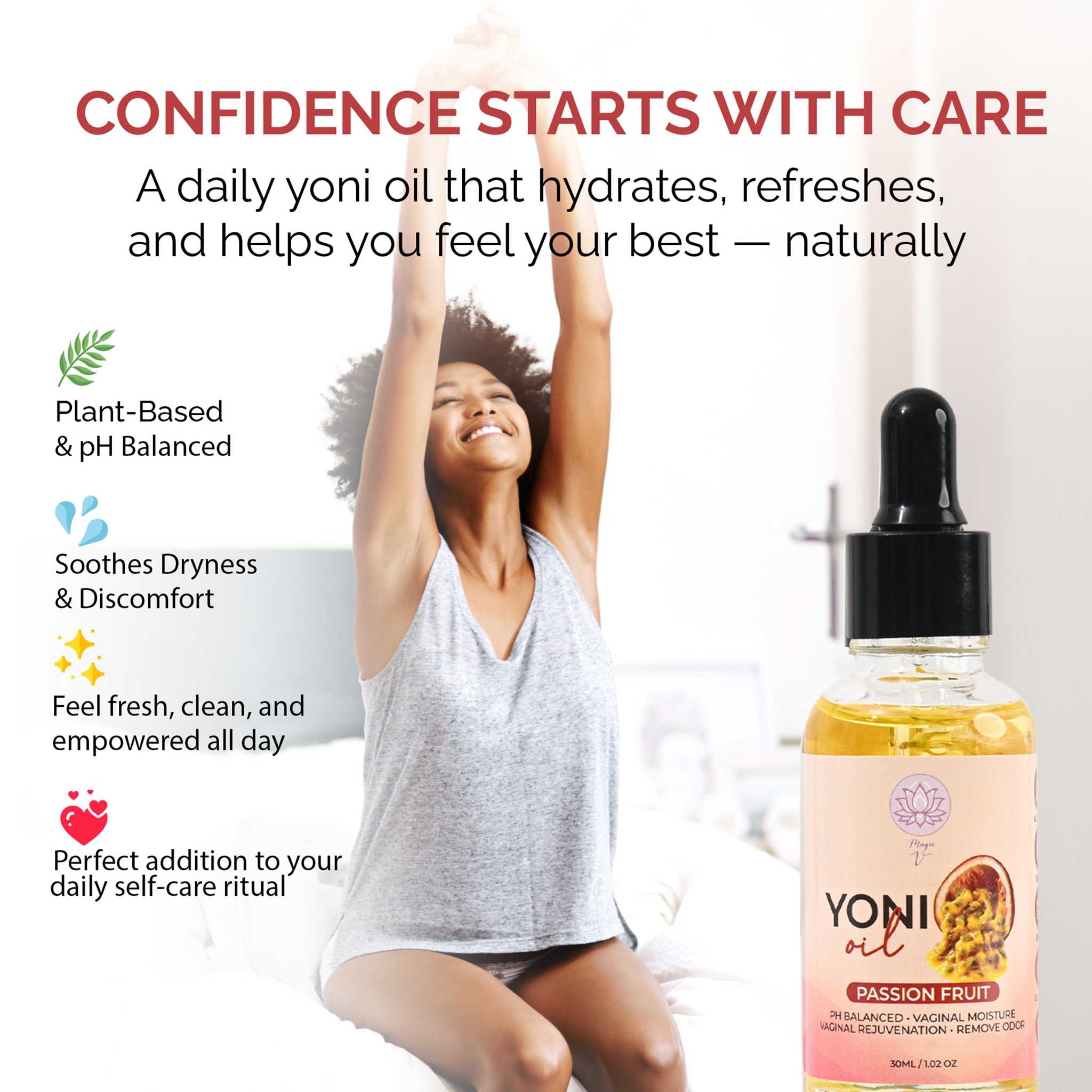 Yoni Oil for Feminine Care | Hydrating Intimate Wellness Oil Passion Fruit