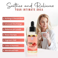 Rose Yoni Oil hydrating intimate wellness oil for feminine care and skin soothing