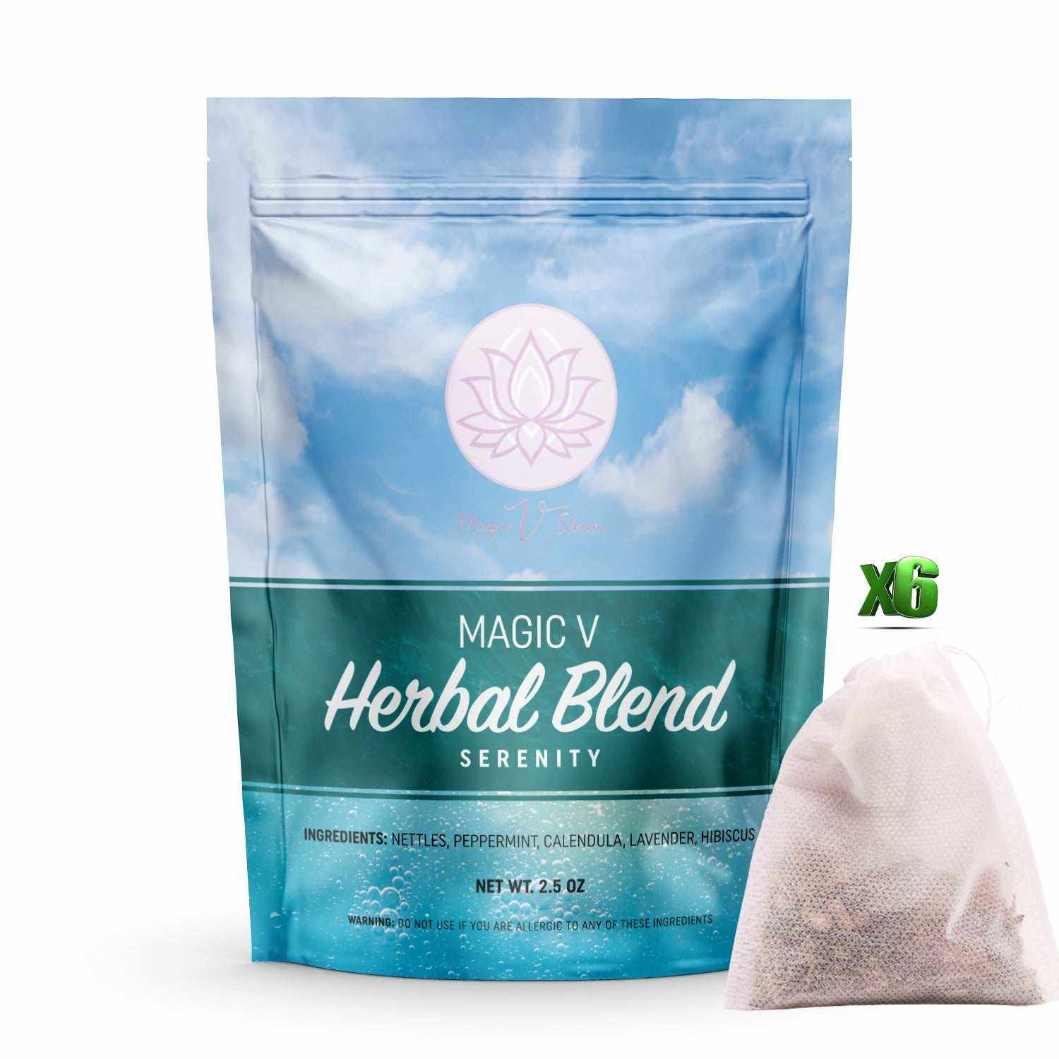 Magic V Steam Serenity Herbs 2.5 oz yoni herbal steam bags for vaginal cleansing and menstrual support