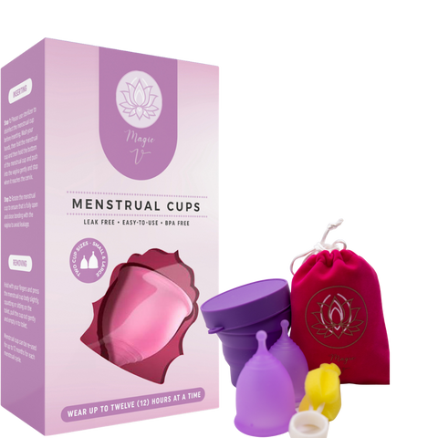 New Menstrual Cups 100% Highest Medical Grade Silicone (A Magic V Steam Product) - Magic V Steam